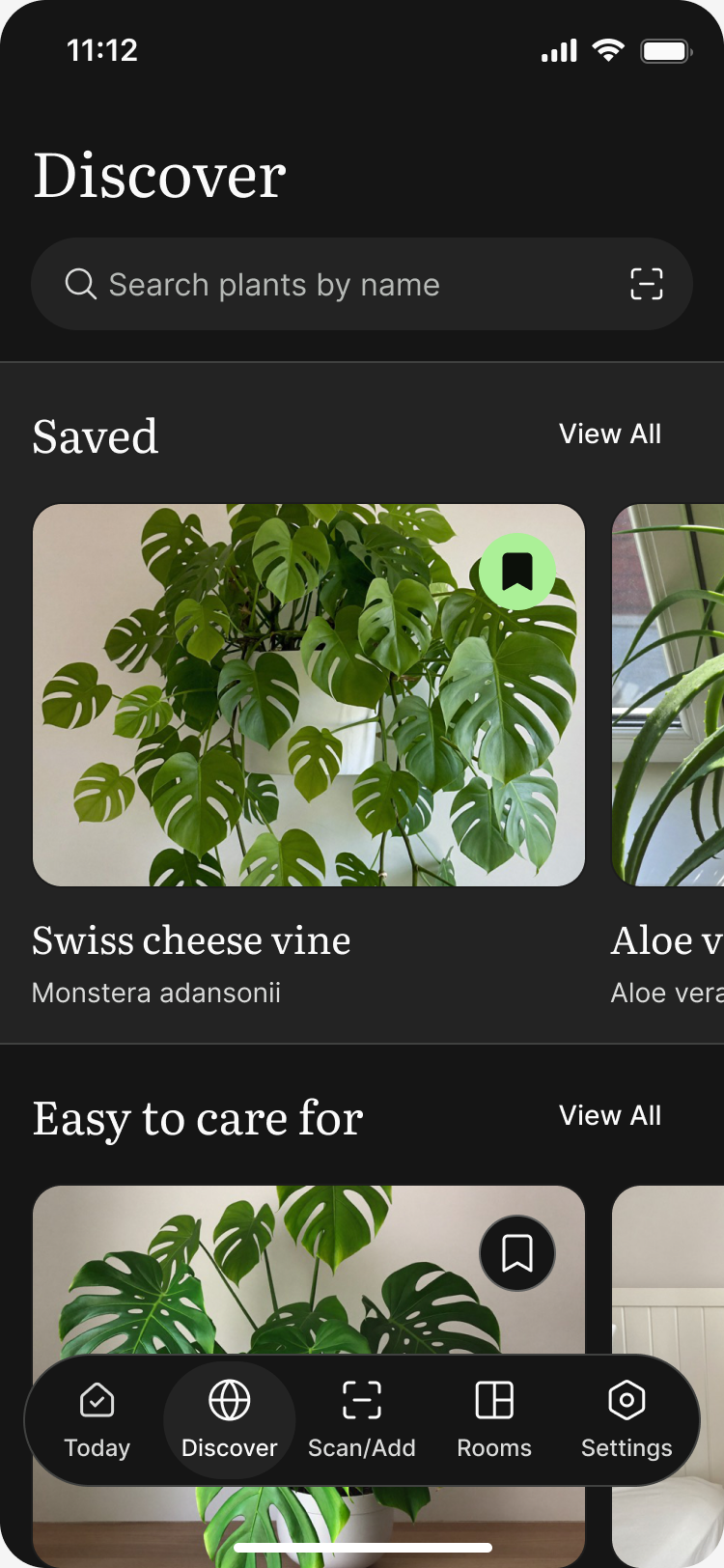 Cultum's Discover screen with plants that are easy to care for and safe around pets